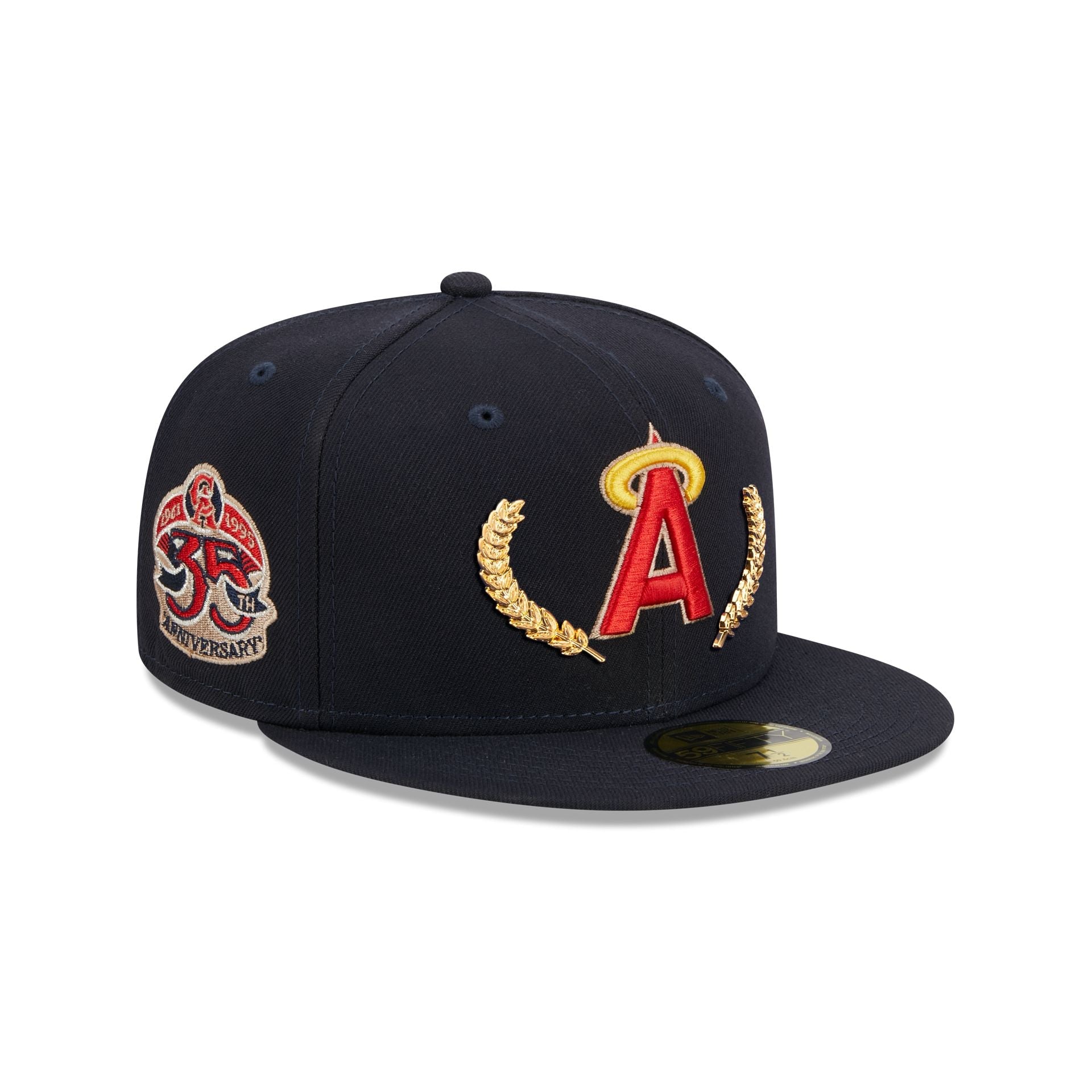 Los Angeles Angels Gold Leaf 59FIFTY Fitted Hat image 0