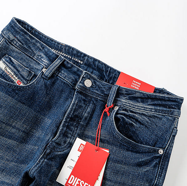 Diesel Vintage Straight Leg Denim Jeans - "Blue Wash"