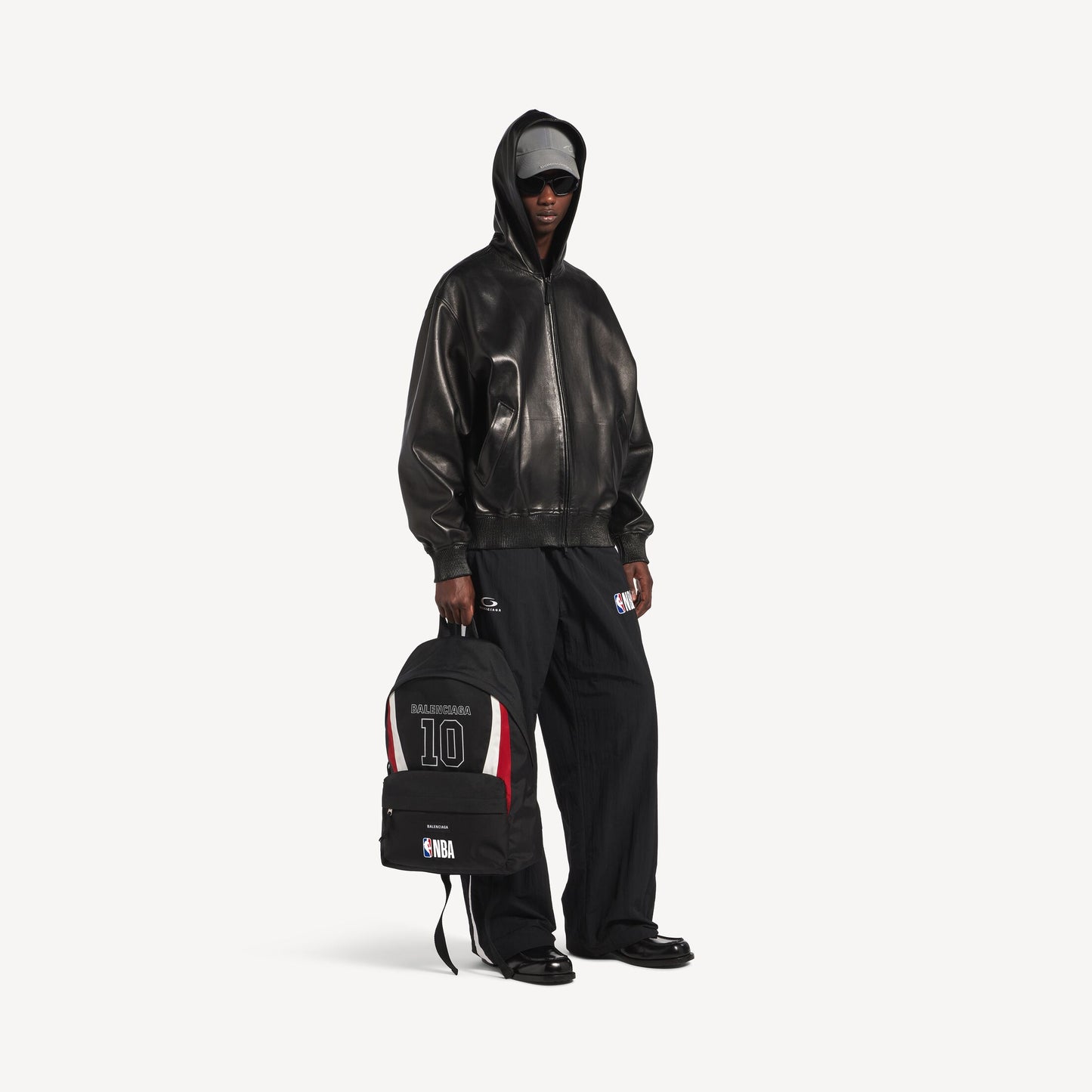 Balenciaga | NBA Collaboration Explorer Backpack - "Black/White/Vermillon Red"