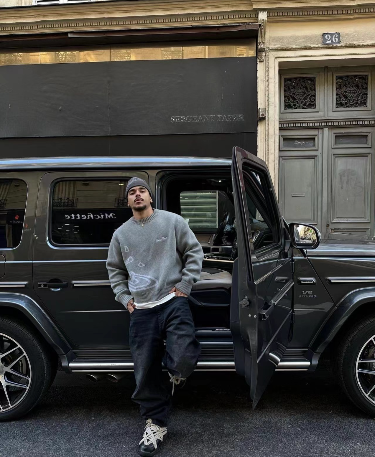 Broken Planet Knit Sweater - "Heather Grey"