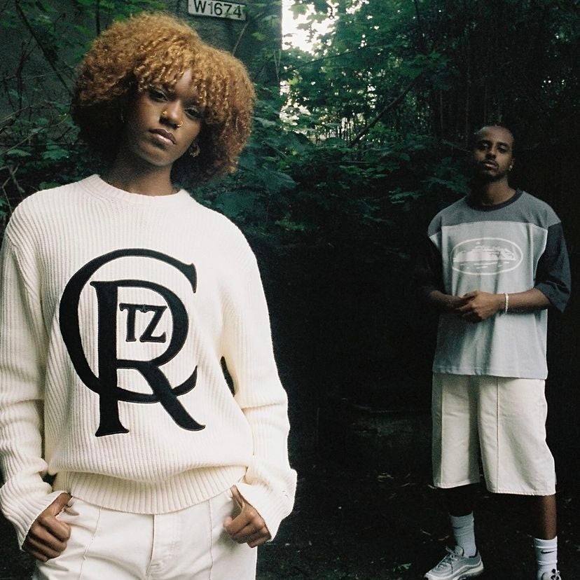 Corteiz Crest Knit Sweater - "Off White"