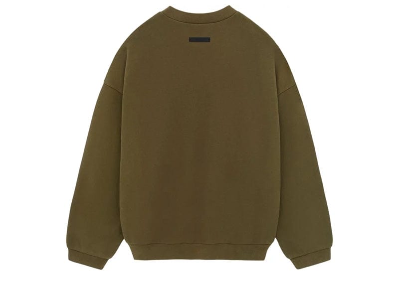 Fear of God Essentials Fleece Crewneck Olive image 1