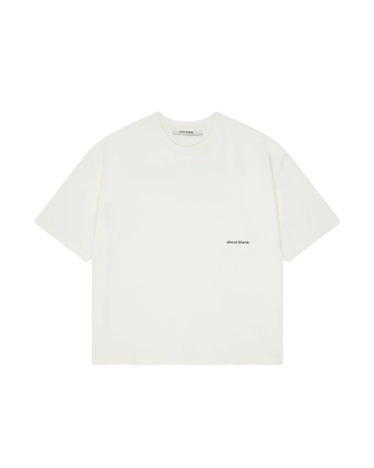 About:Blank Box Jersey T-shirt - "Oat/Black"