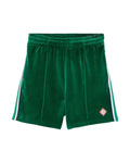 Casablanca Velour Shorts - "Evergreen"