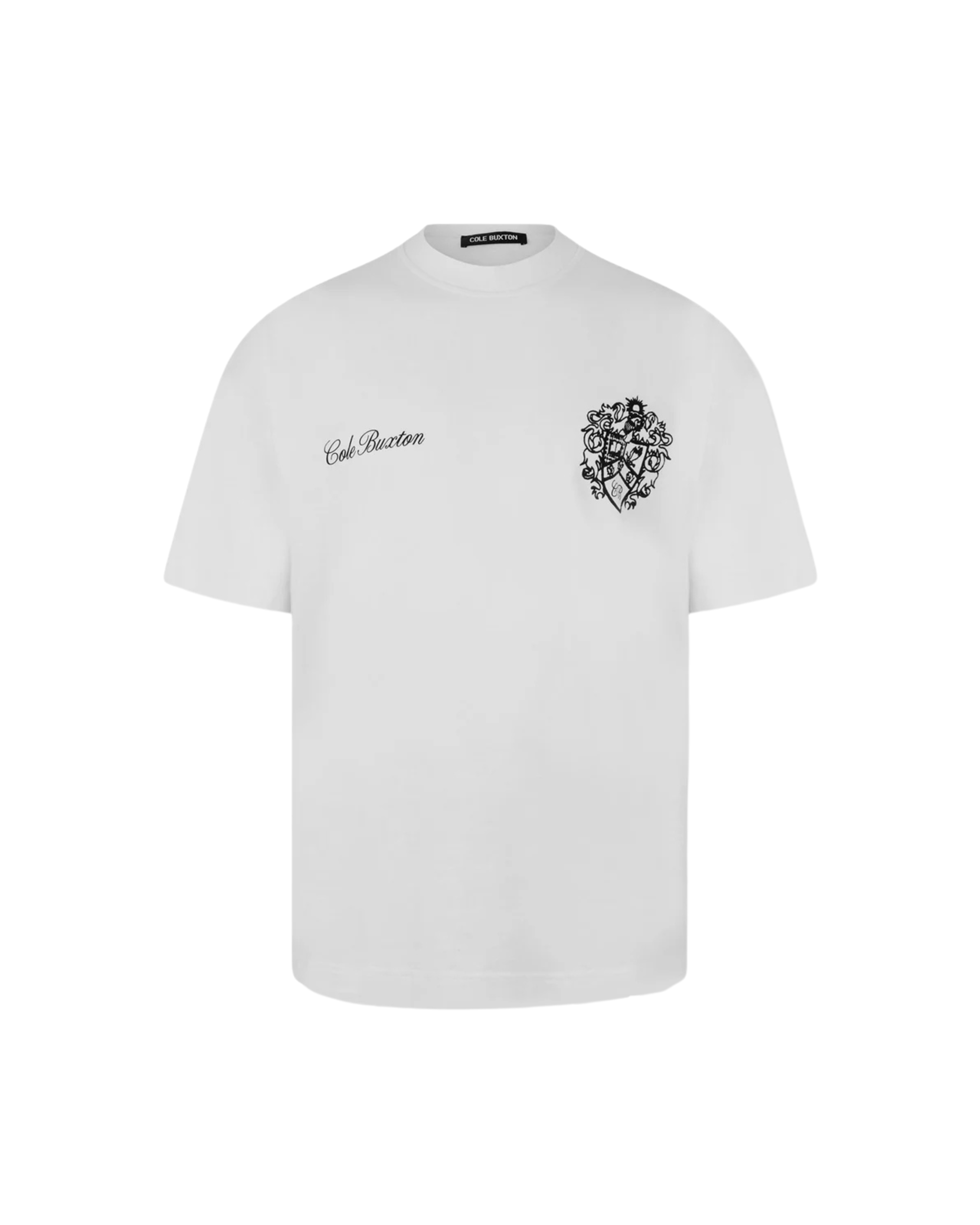 Cole Buxton Collegiate T Shirt - "White"