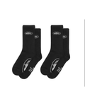 Corteiz Alcatraz Socks 2 PACK - "Black"