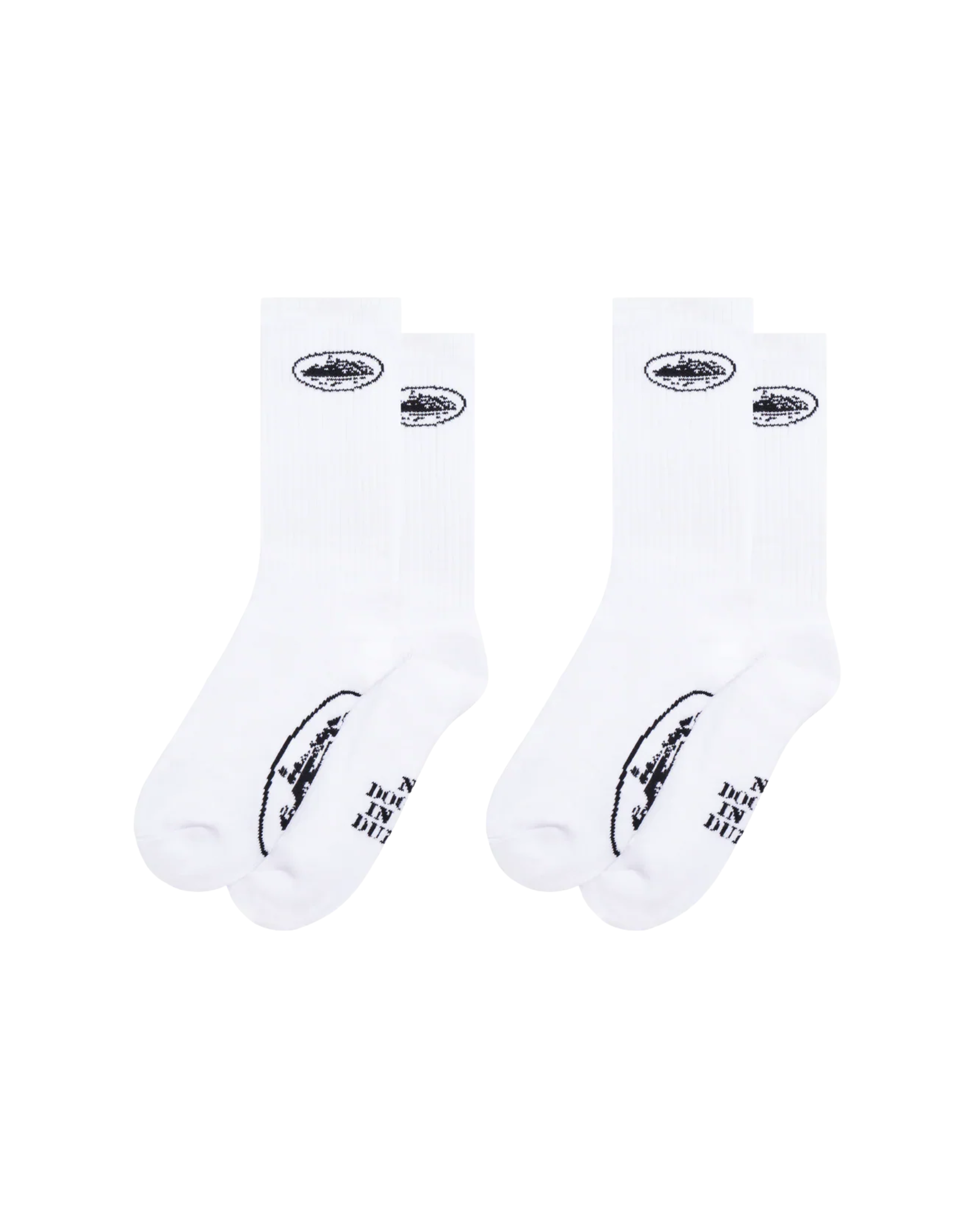 Corteiz Alcatraz Socks 2 PACK - "White"