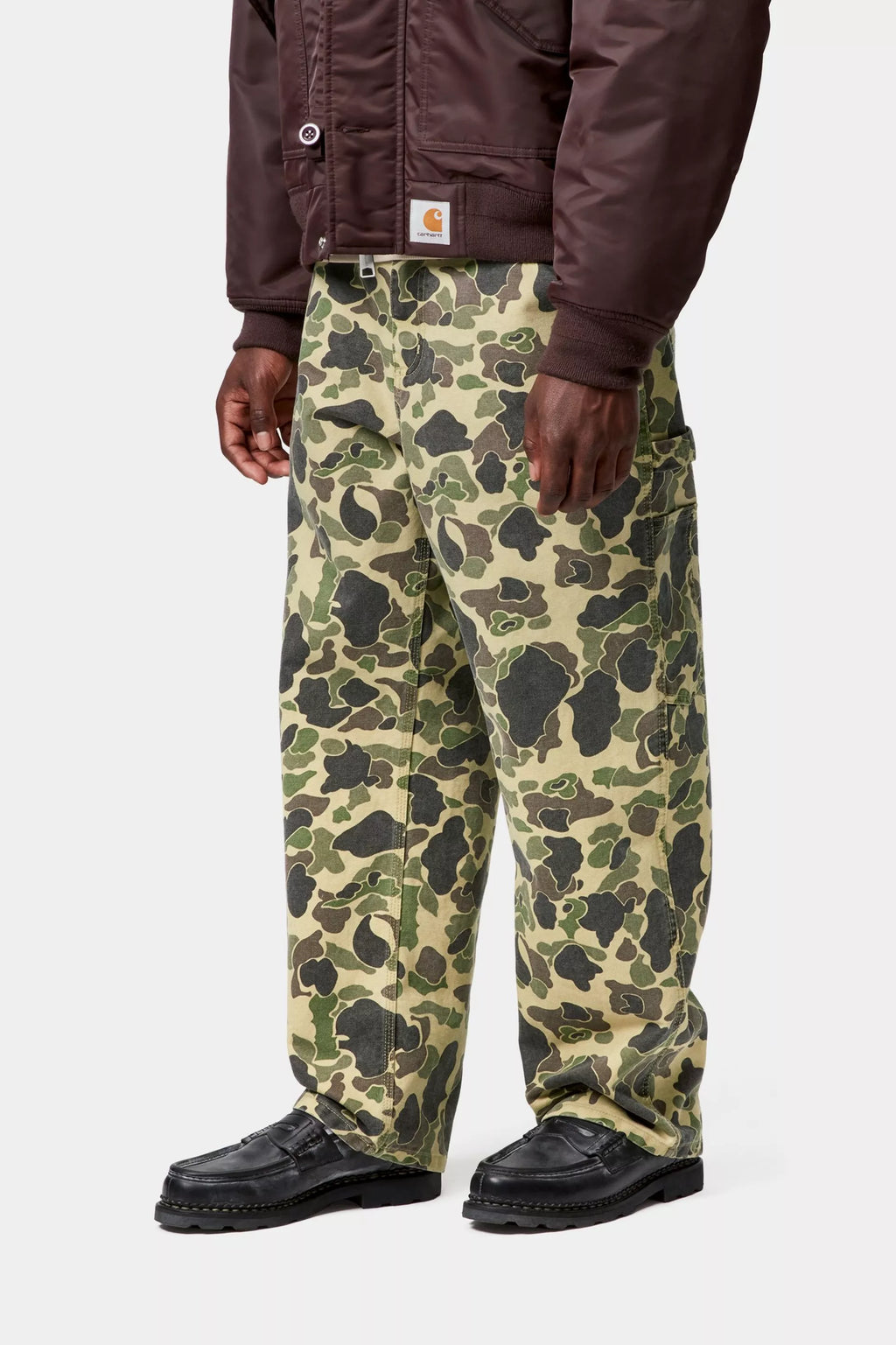 Carhartt WIP Duck Single Knee Pant - "Camo Duck/Green/Stone Washed"