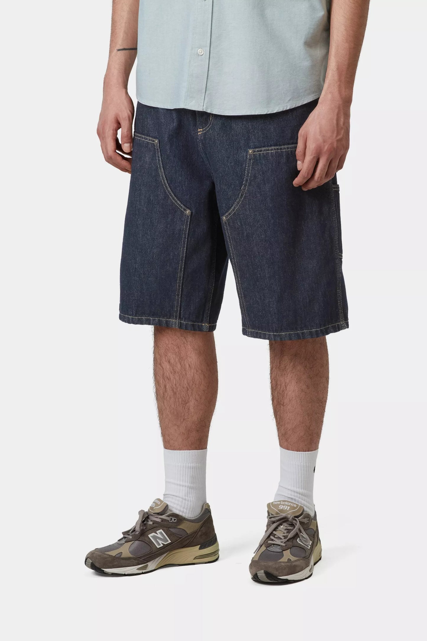 Carhartt OG Double Knee Short - "Rinsed Blue"