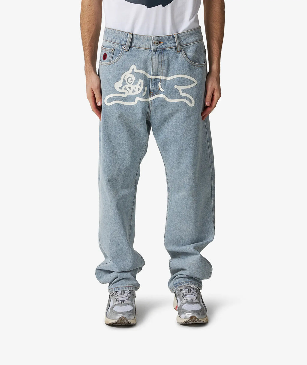 Icecream Running Dog Jeans - "Light Blue"