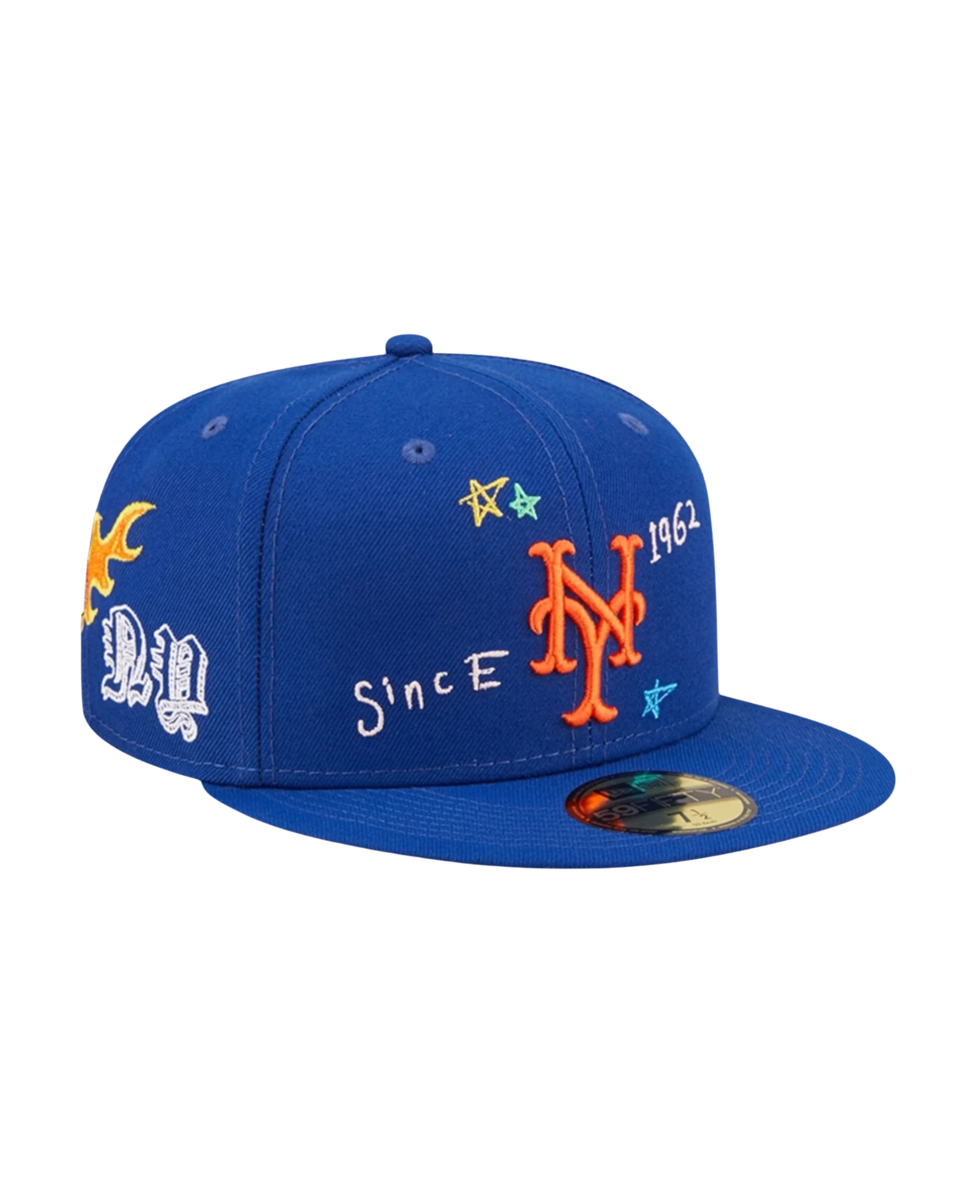 New Era Scribble NY Mets Blue 59FIFTY Fitted Cap