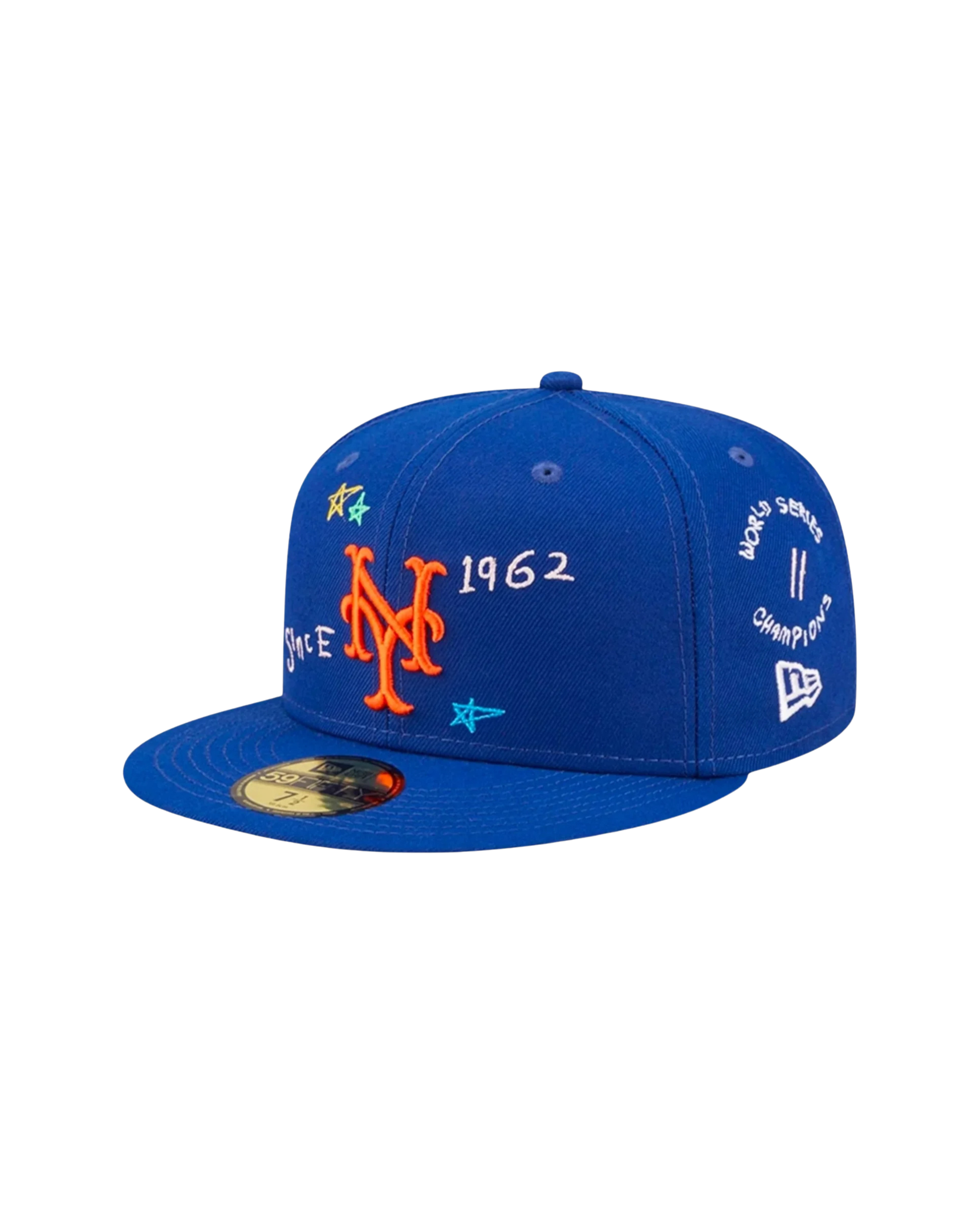 New Era Scribble NY Mets Blue 59FIFTY Fitted Cap