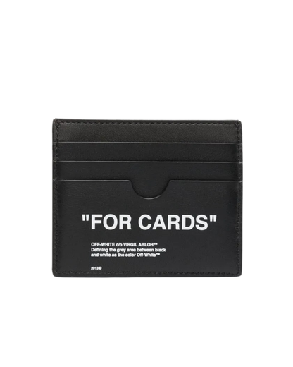 Off-White Card Holder - "For Cards"