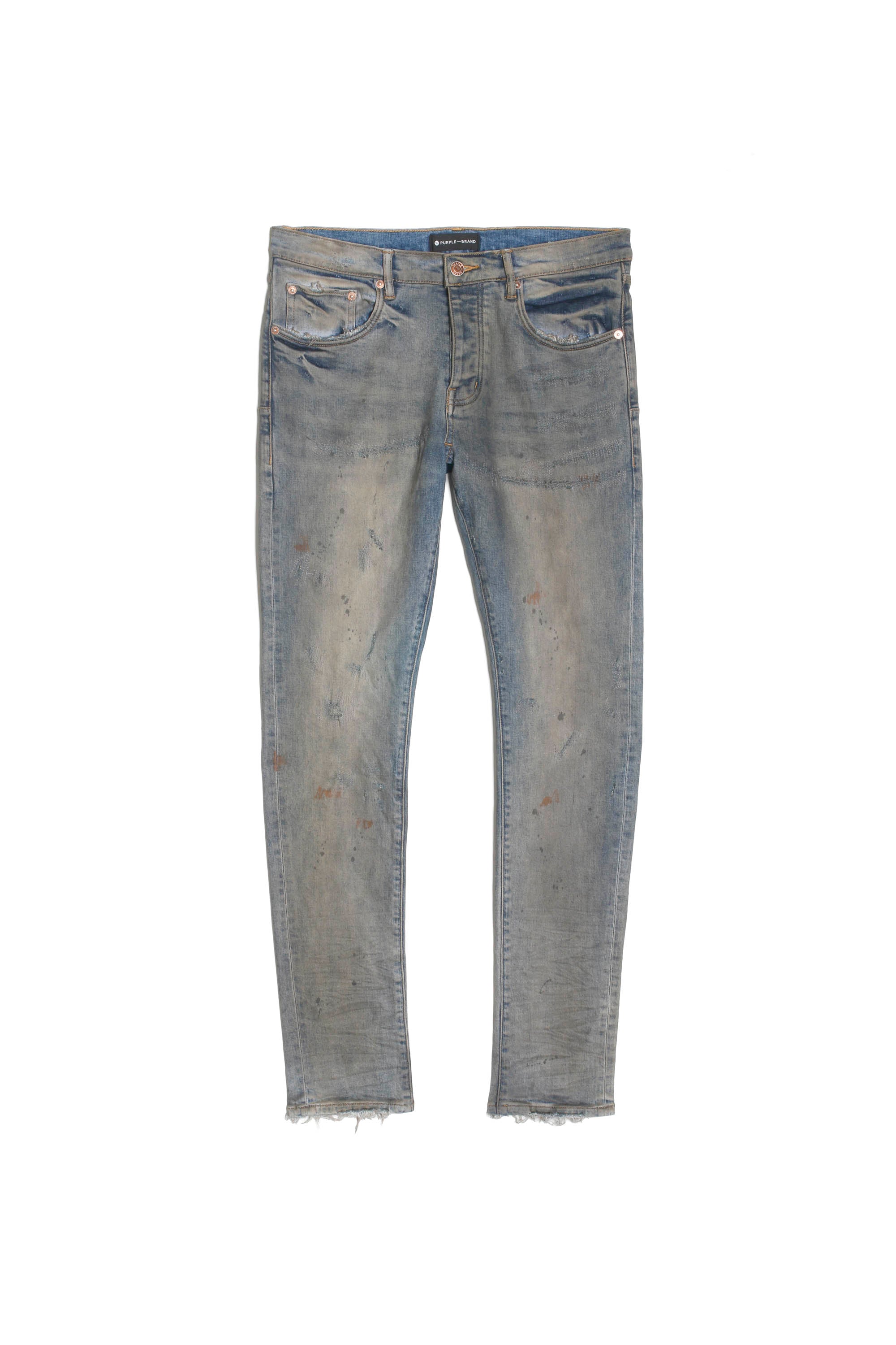 Purple P001 Indigo Oil Repair Denim Jeans