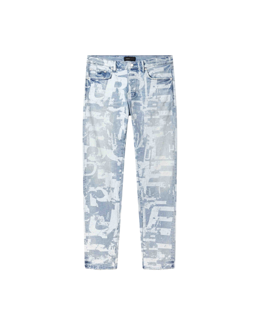 Purple P001 Grunge Print – "Light Indigo"