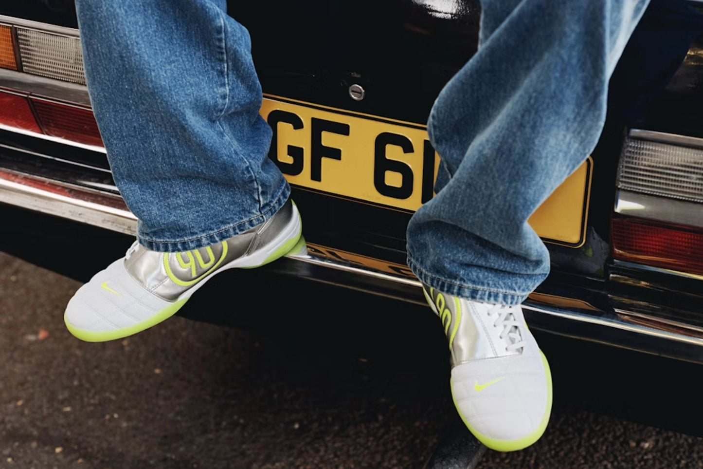 Palace x Nike Total 90 III - "Volt/Silver"