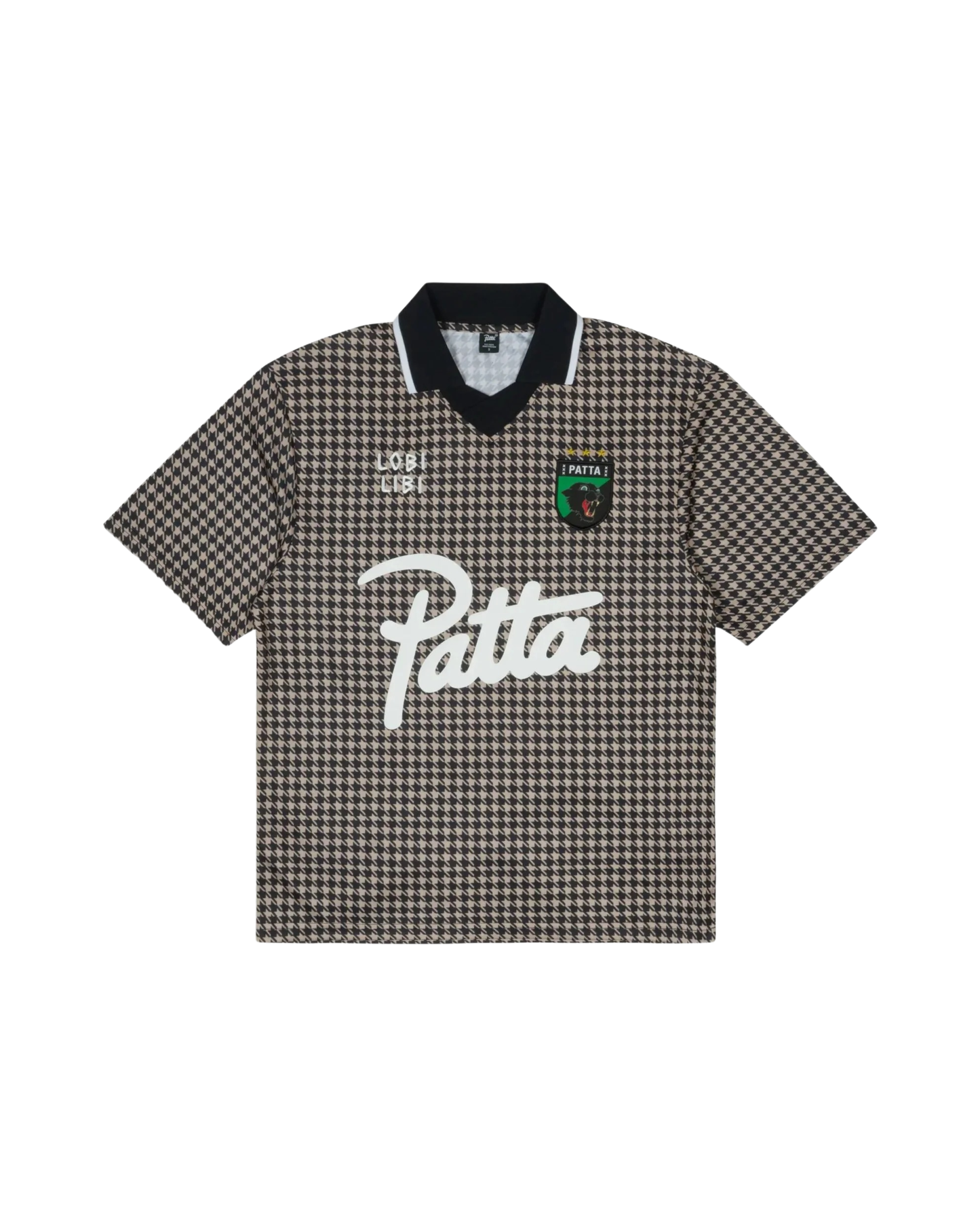 Patta Houndstooth Football Jersey - "Irish Cream"