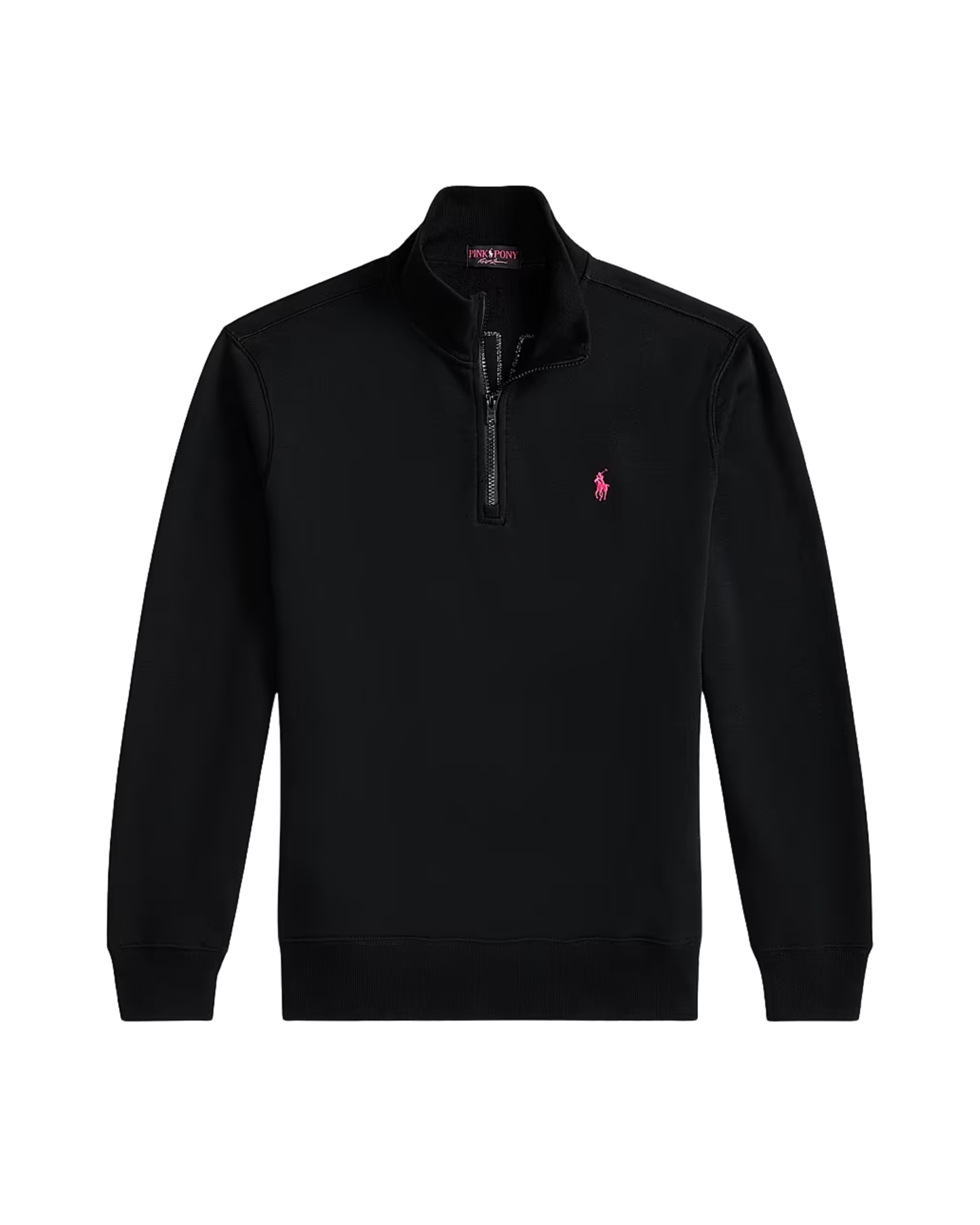 Polo Ralph Lauren Quarter-Zip Pullover - "Black/Red"