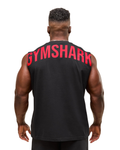 Gymshark Power Cut Off Tank - "Black/Conditioning Red"