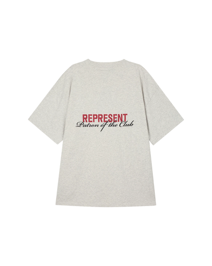 Represent Patron Of The Club T-Shirt - "Cream Marl"