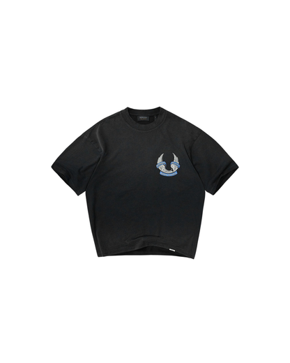 Represent X Belstaff Born To Bike T-Shirt - "Aged Black"