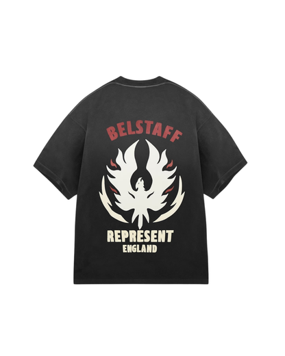 Represent X Belstaff Flame Phoenix T-Shirt -"Shadow"
