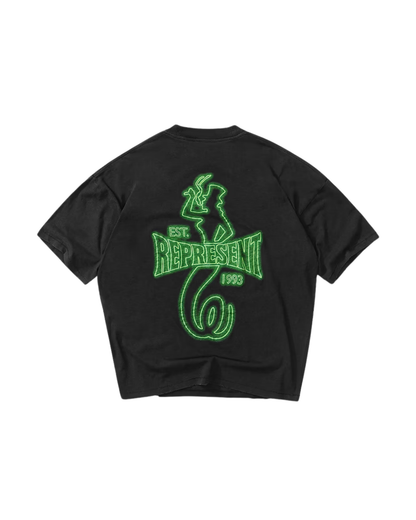 Represent x The Viper Room Glow T-Shirt - "Vintage Black"