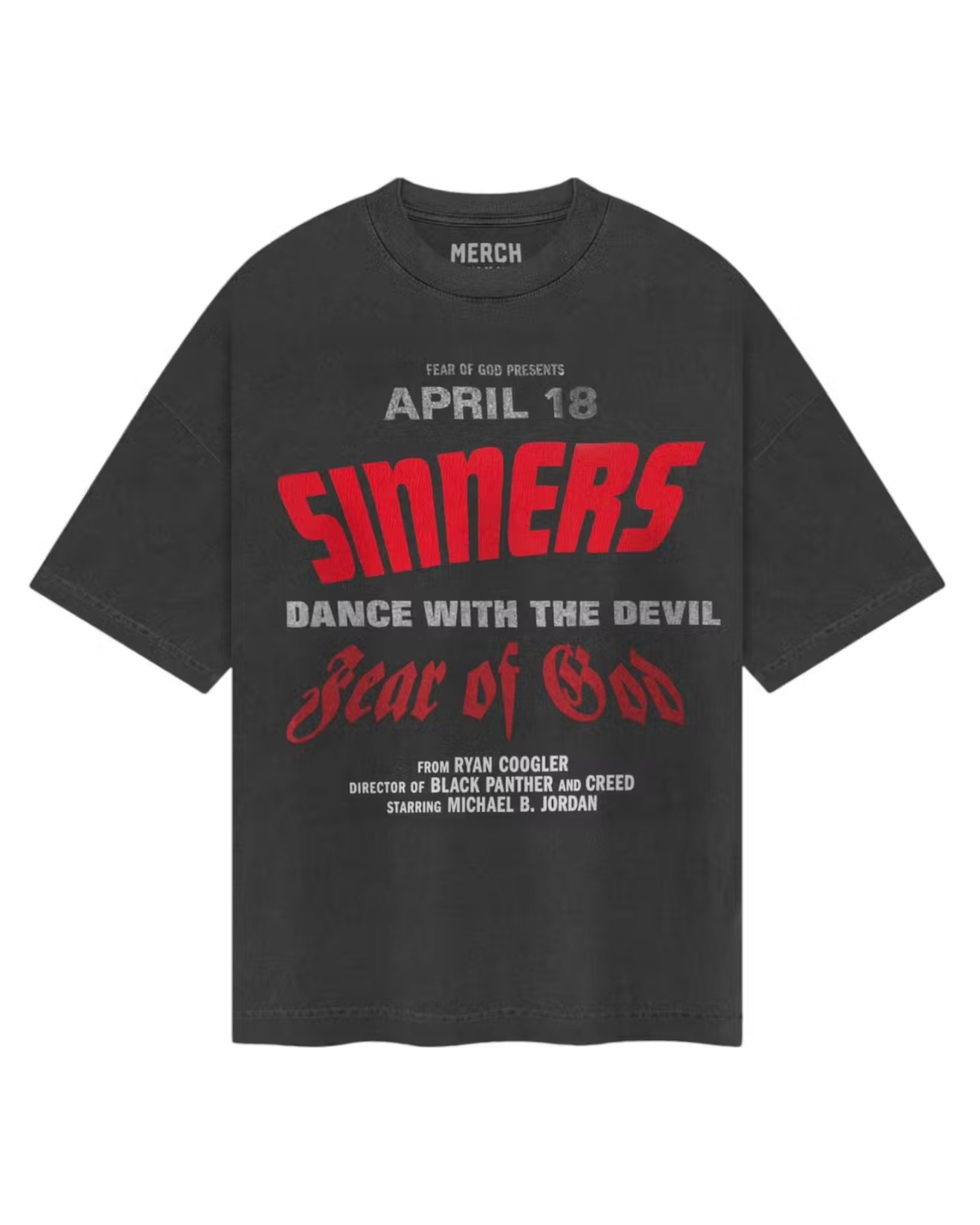 Fear of God Sinners T-shirt - "Black"