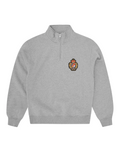 Corteiz Royale Crest Quarter Zip - "Heather Grey"