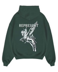Represent Mascot Hoodie - "Forest Green"