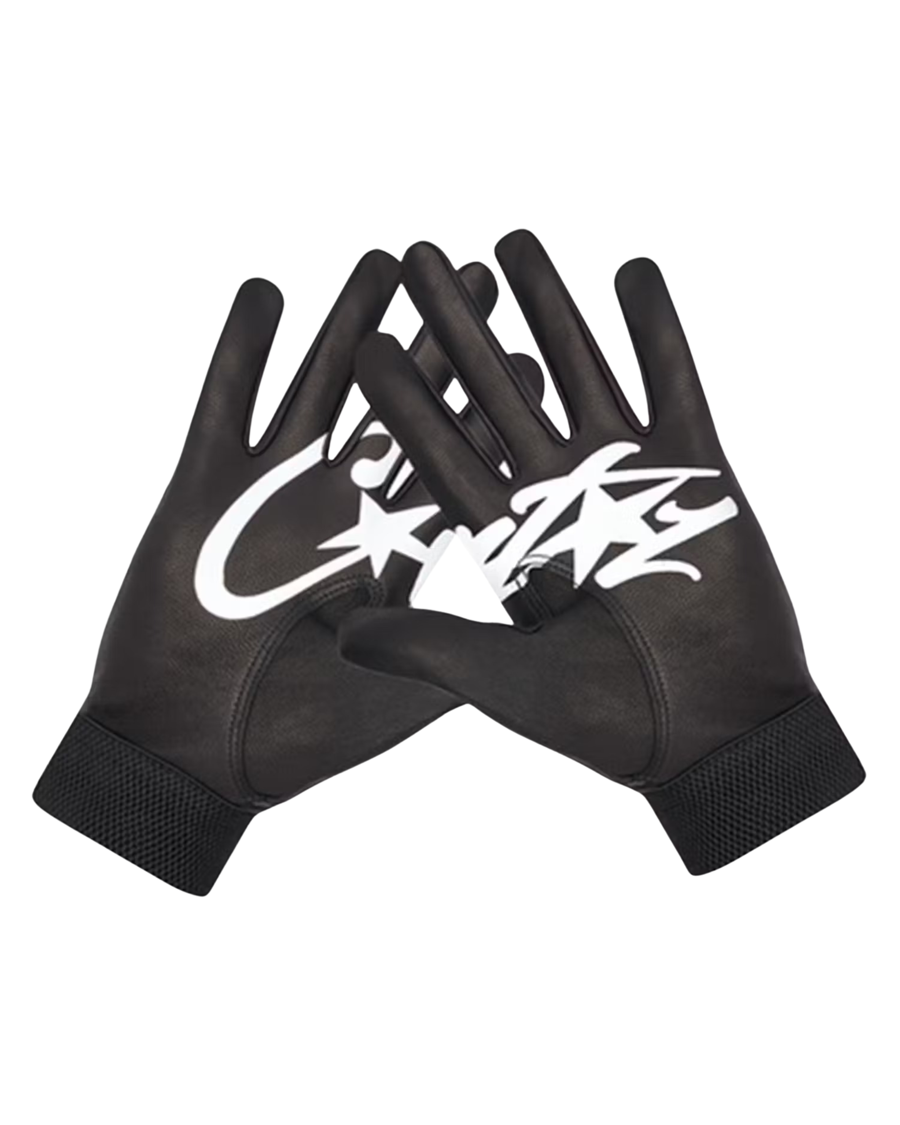 Corteiz Leather Gloves - "Black"