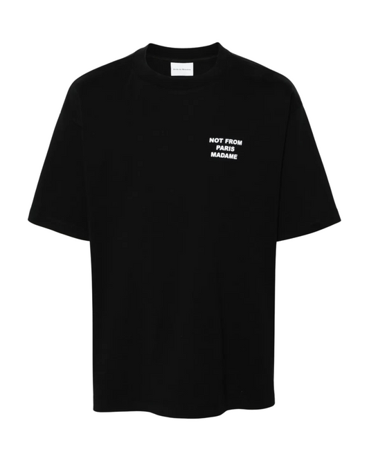 Drole De Monsieur Le T-Shirt Slogan - "Black"