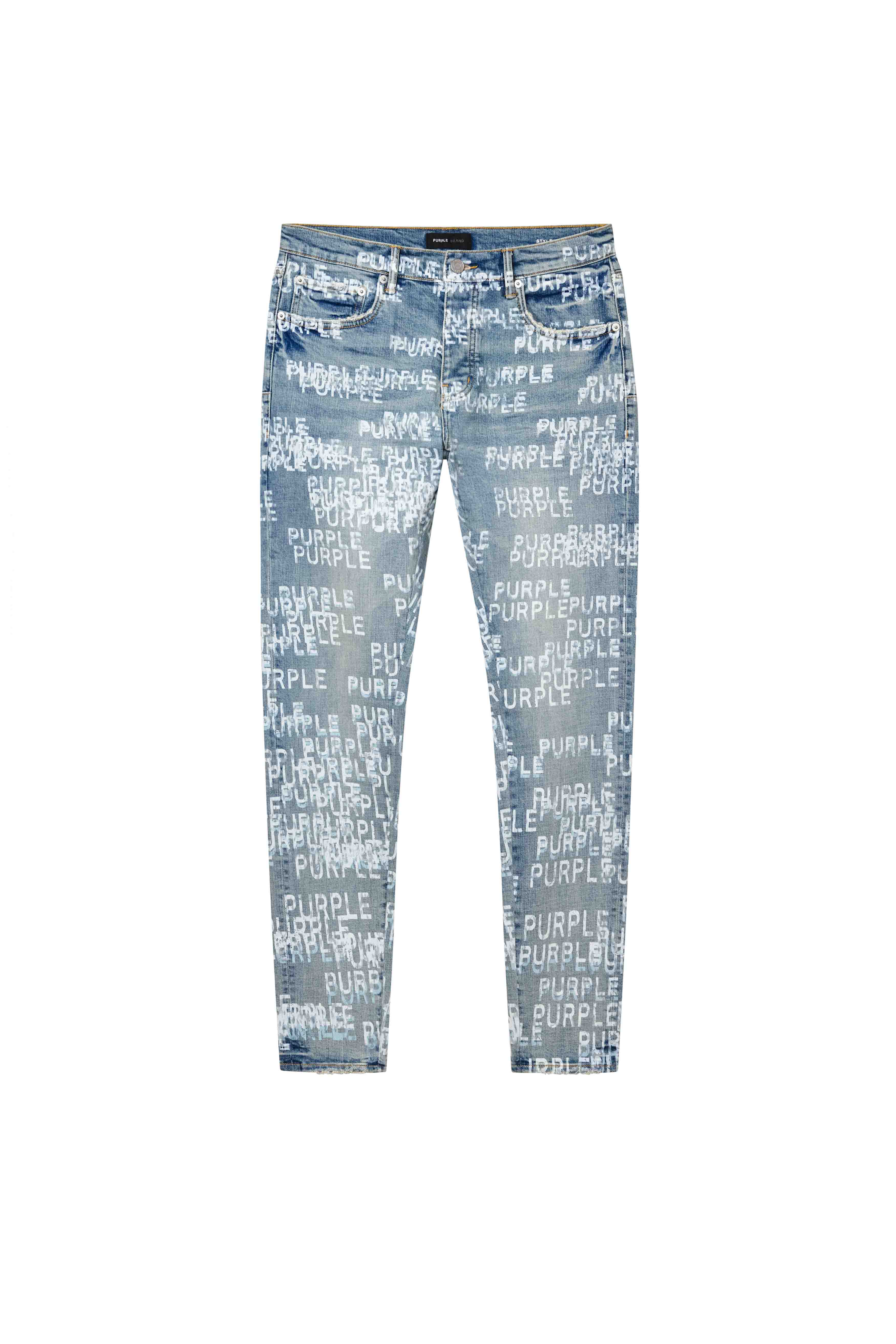Purple P001 Purple Blue Denim Jeans