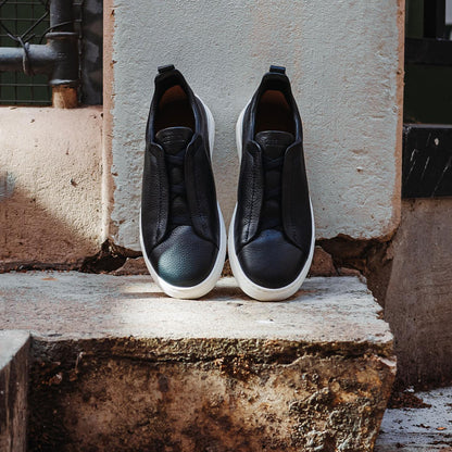Zegna Secondskin Triple Stitch - "Black"