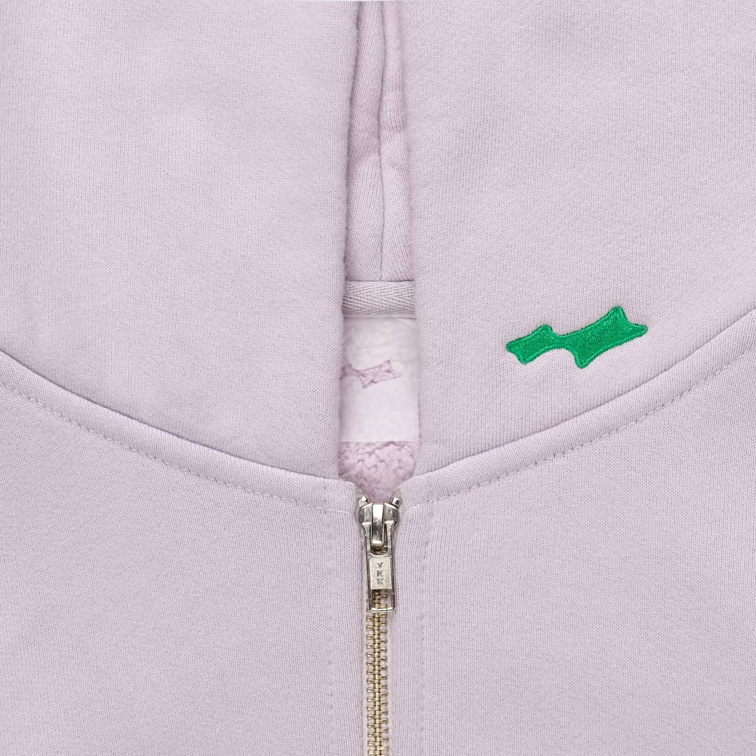 SKYLRK Justin Bieber Zip-Up Hoodie - "Little Lilac"