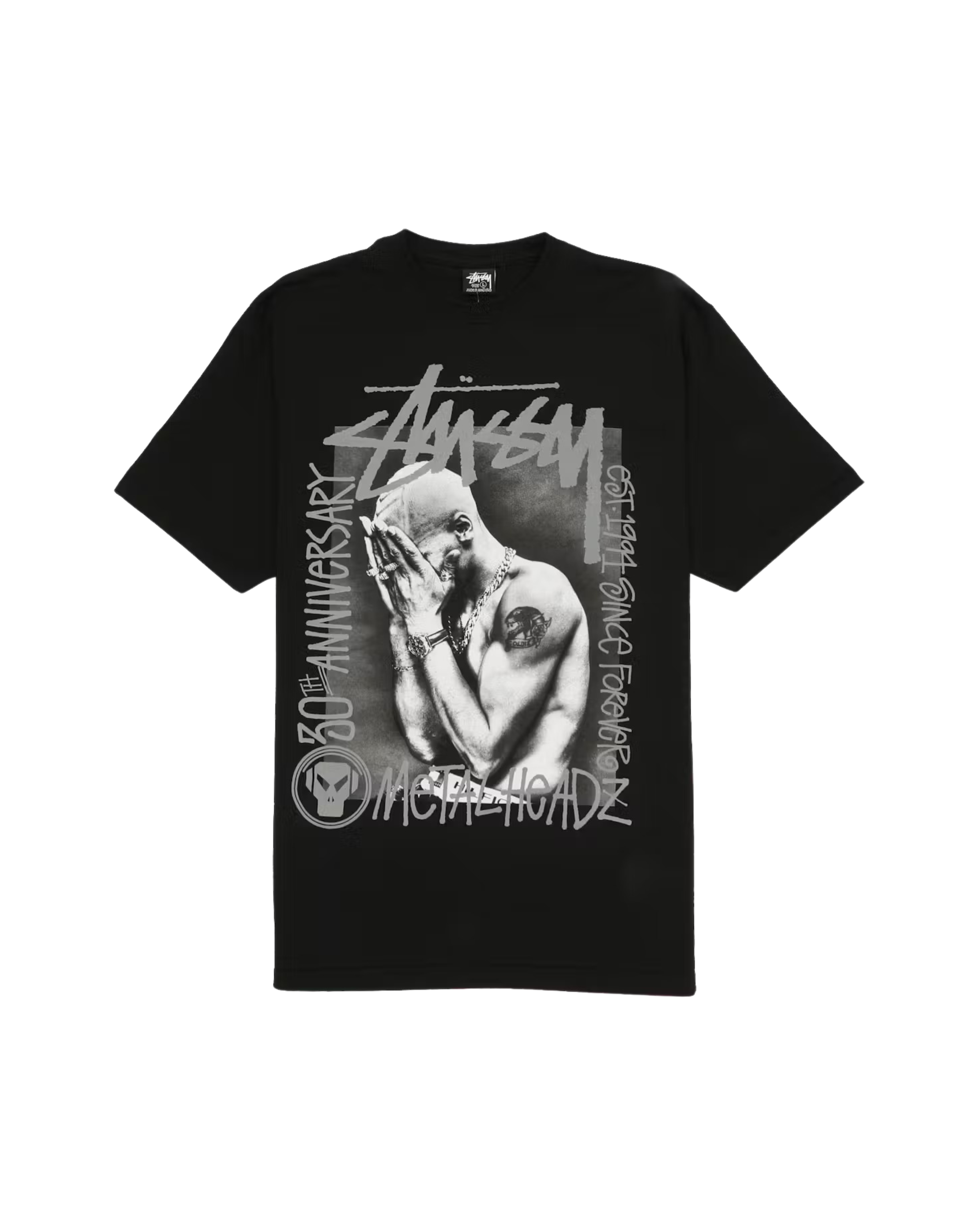 Stussy x Goldie Metalheadz 30 Tee - "Black"
