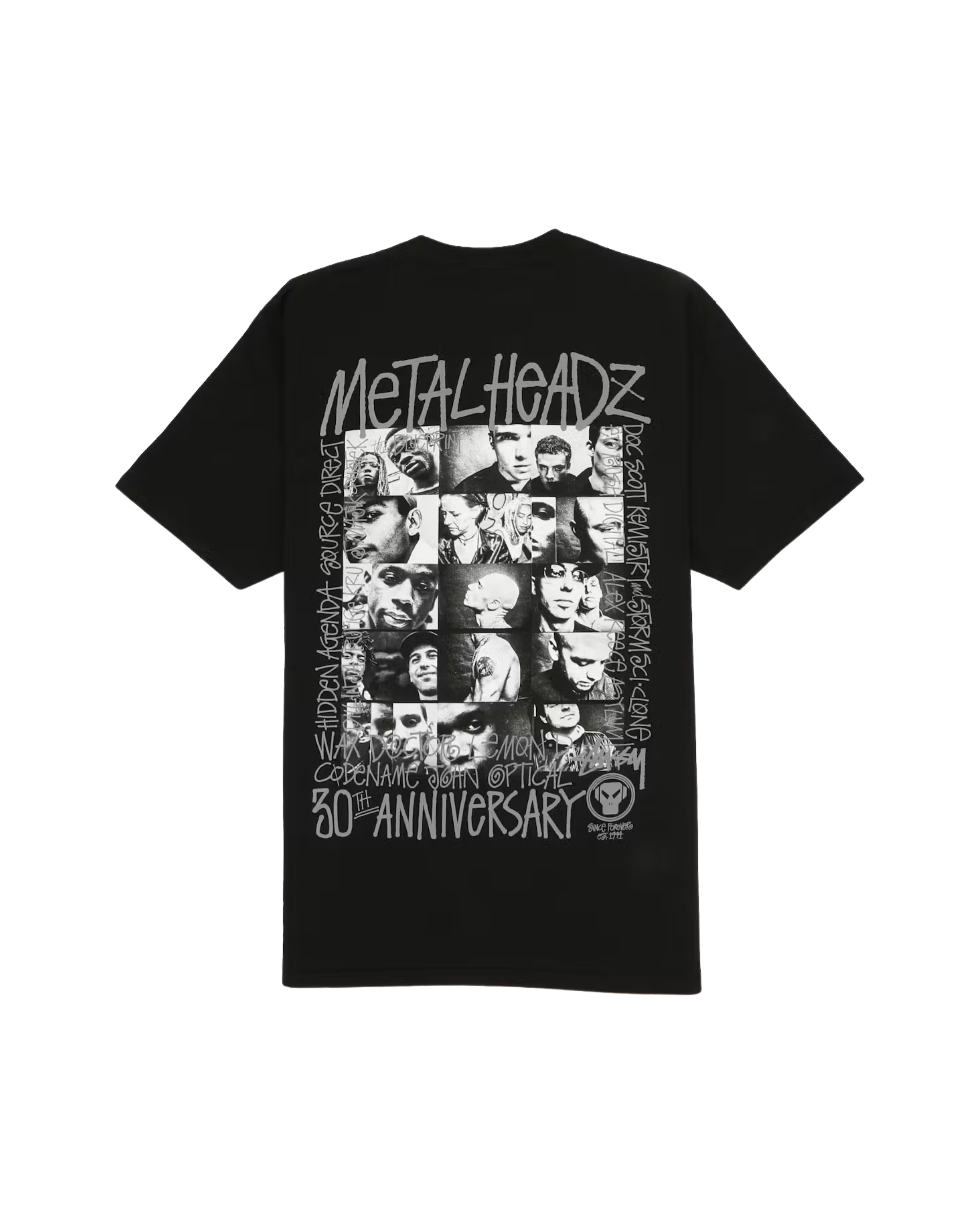 Stussy x Goldie Metalheadz 30 Tee - "Black"