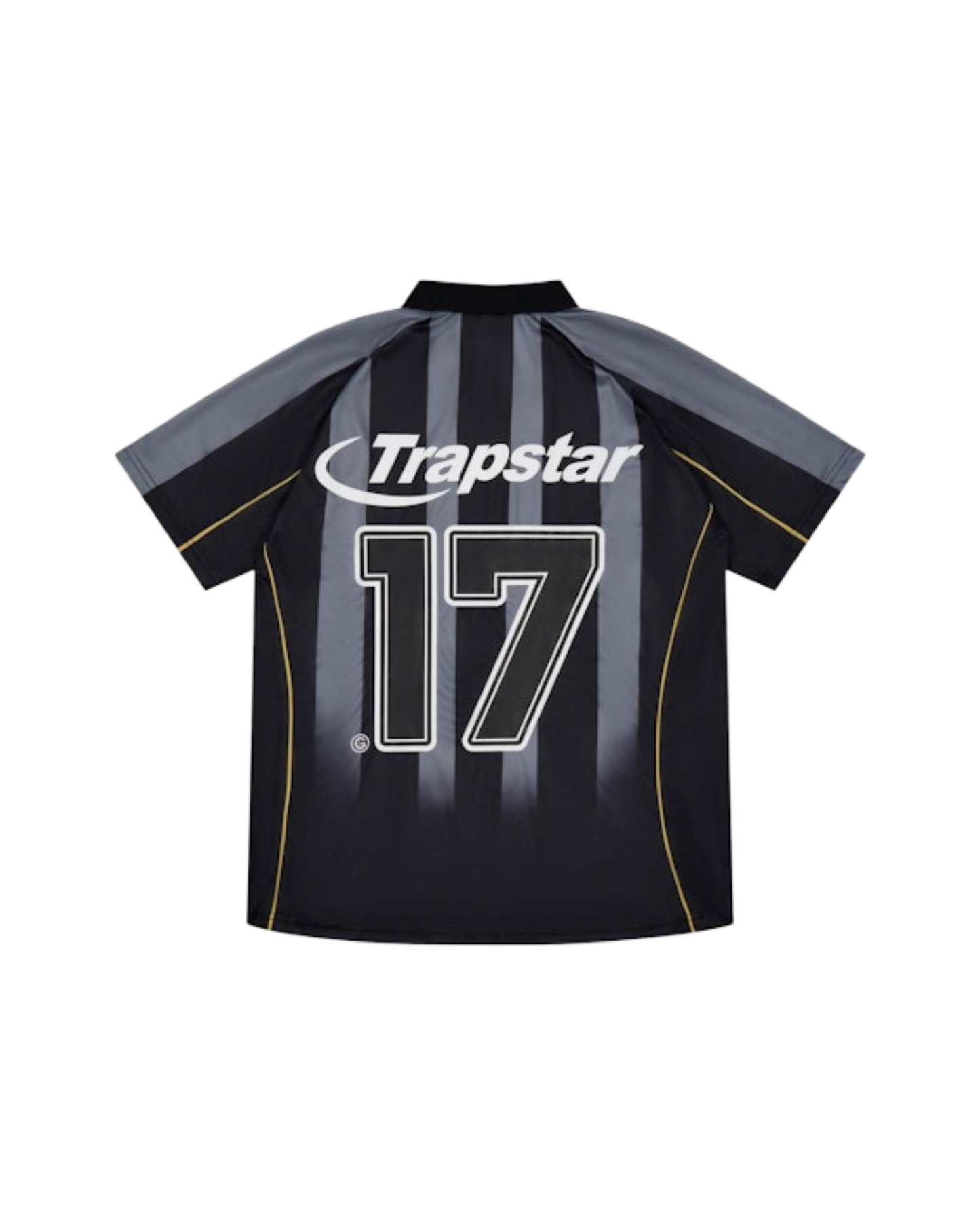Trapstar Hyperdrive Striped Football Jersey - "Black"