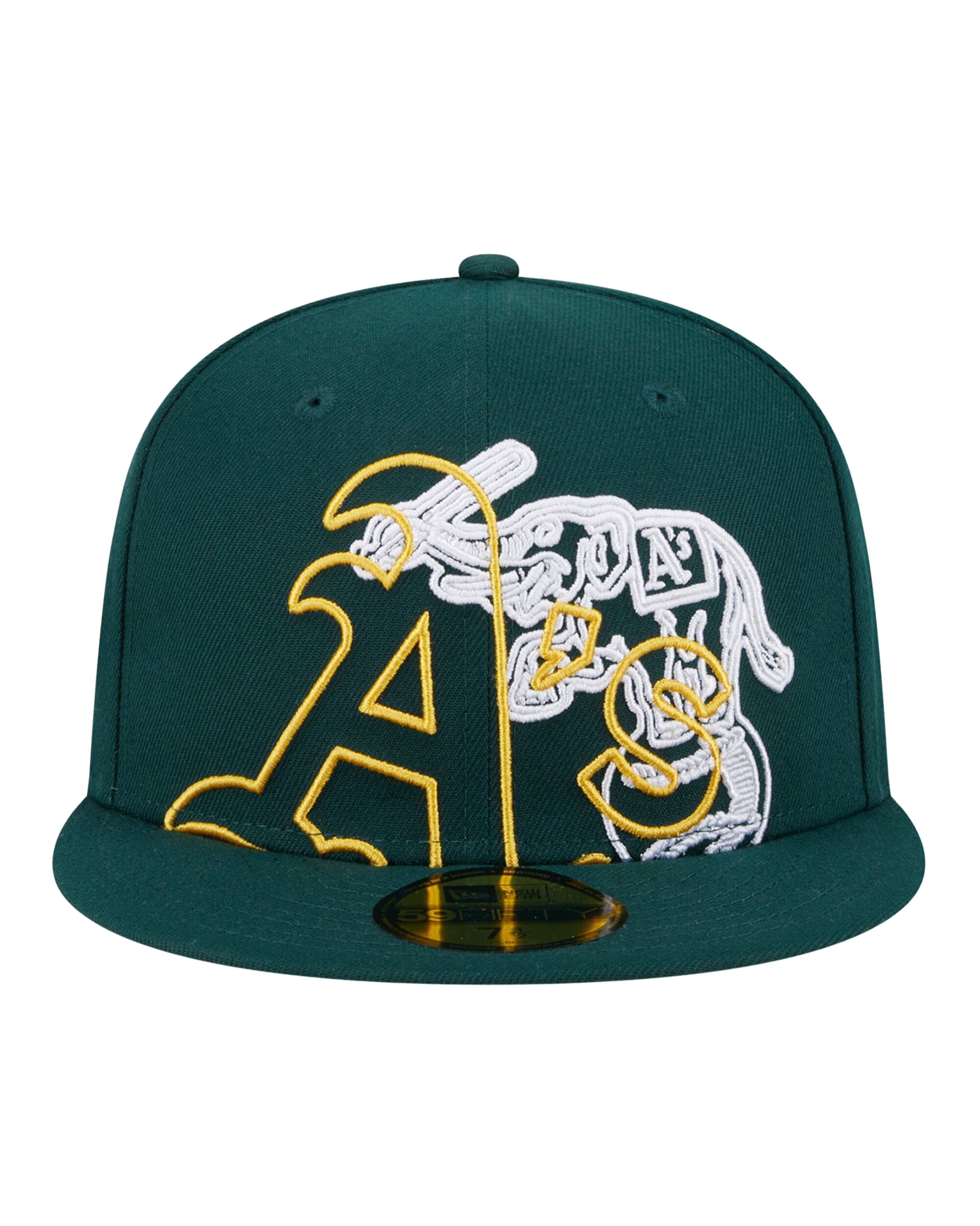 Oakland Athletics Green Game Day Overlap 59FIFTY Fitted Hat