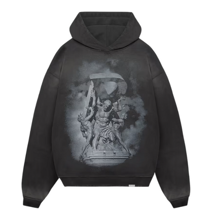 Represent Atlas Hoodie - "Stained Black"
