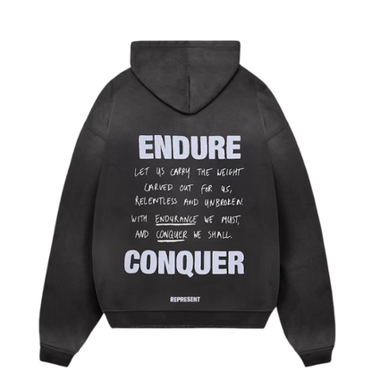 Represent Atlas Hoodie - "Stained Black"