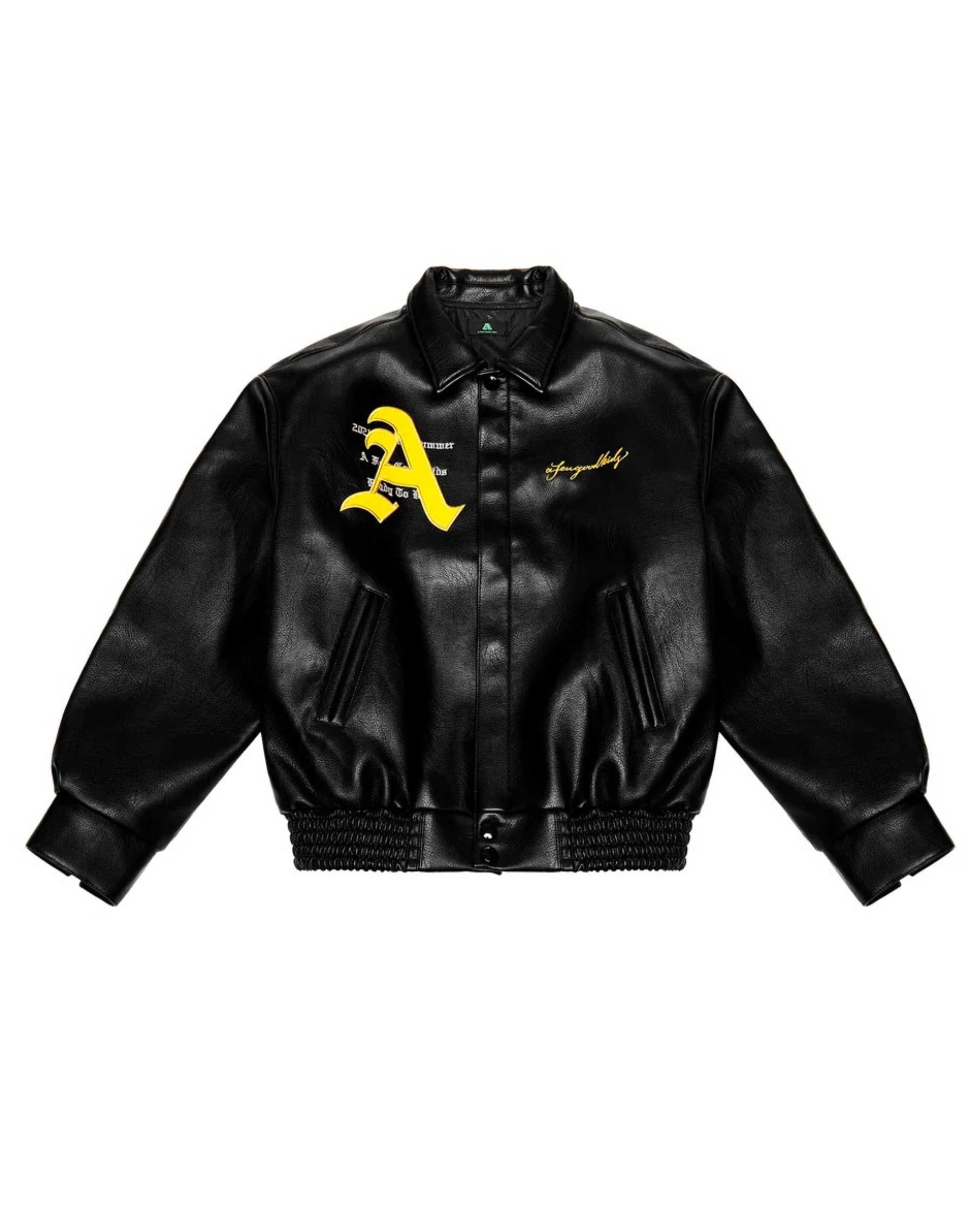 A Few Good Kids Racing Leather Jacket - "Black"