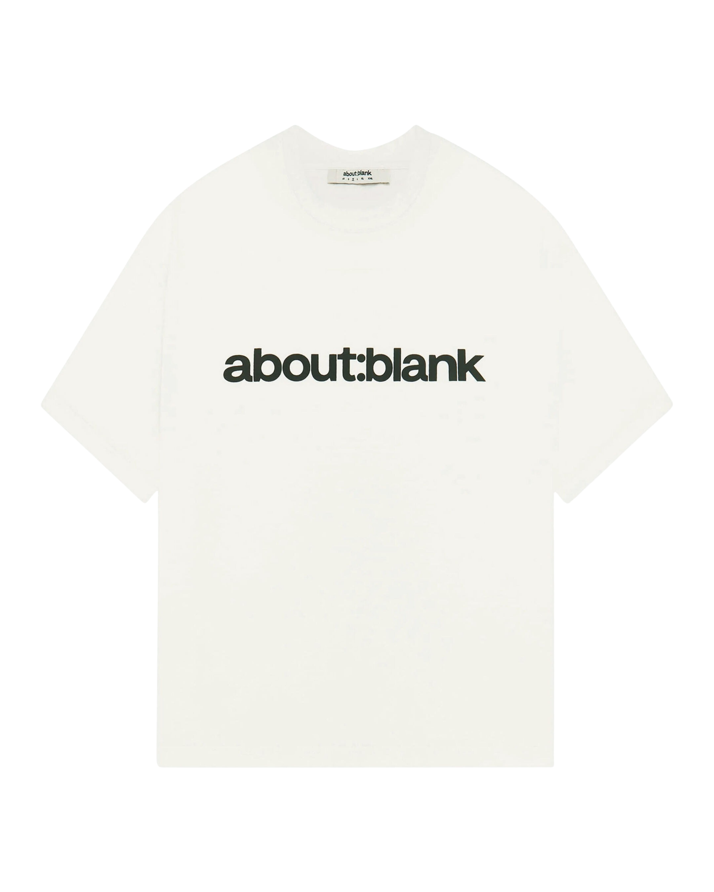 About:Blank Block Mock Neck T-Shirt - "Oat/Black"