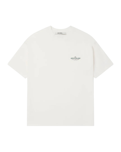 About:Blank Blazon T-shirt - "Oat/Epsom Green/Black"