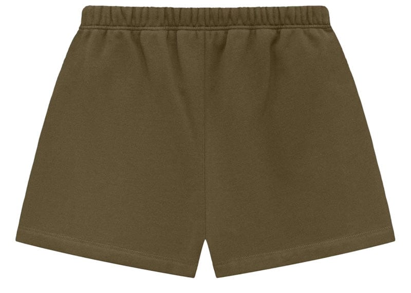 Fear of God Essentials Fleece Soccer Short Olive image 1