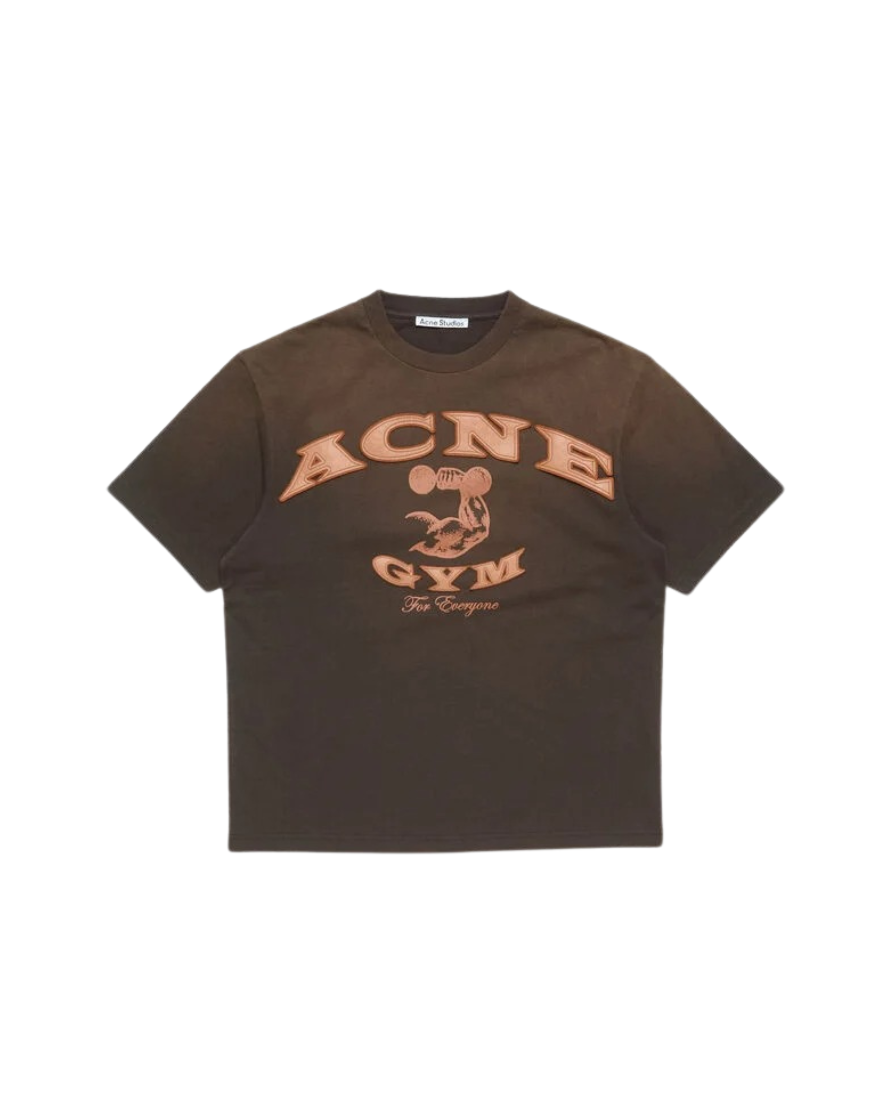 Acne Studios Gym Bro Logo Organic T-shirt - "Dark Brown"