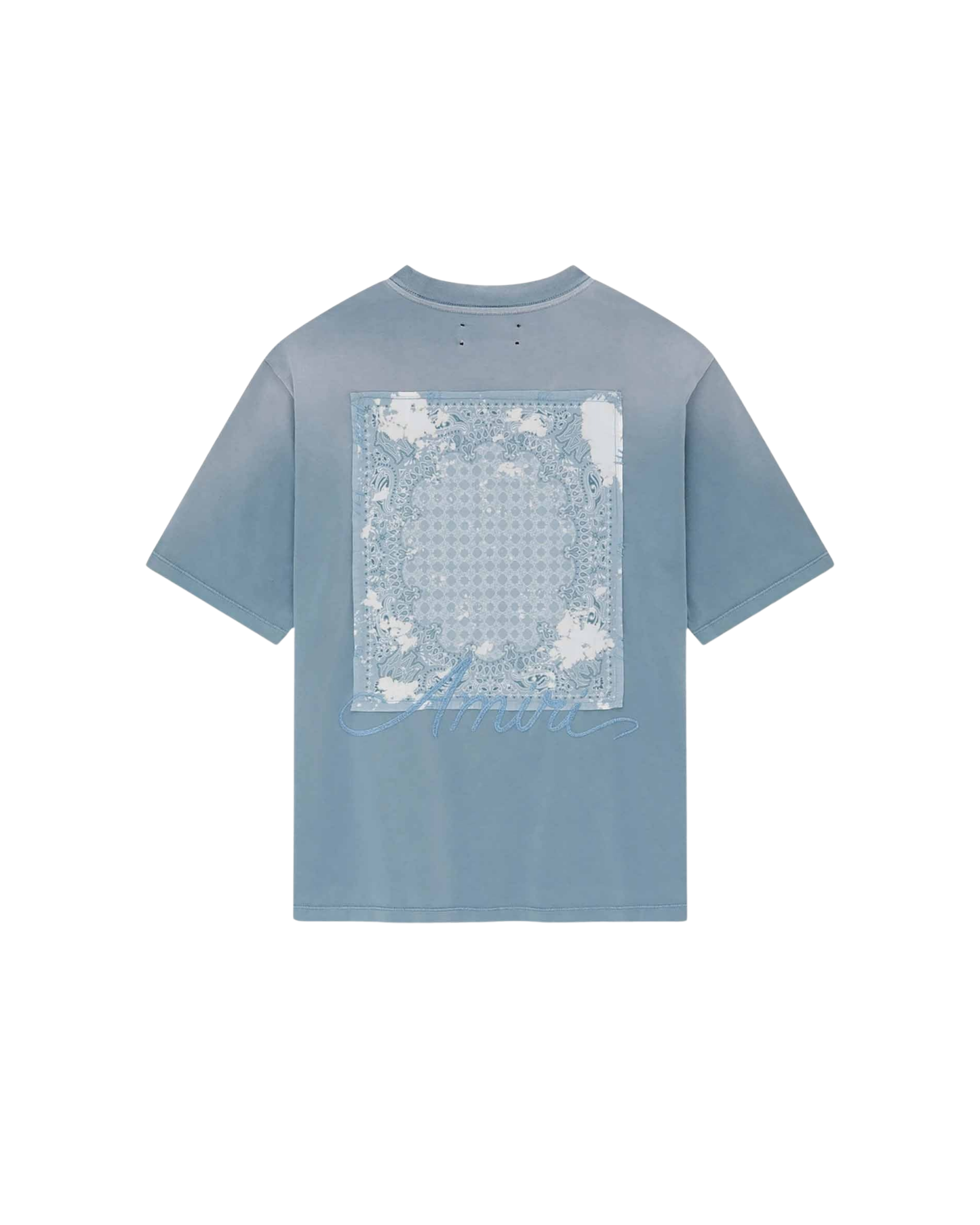 Amiri Bandana Patch T-shirt - "Azul Celeste"