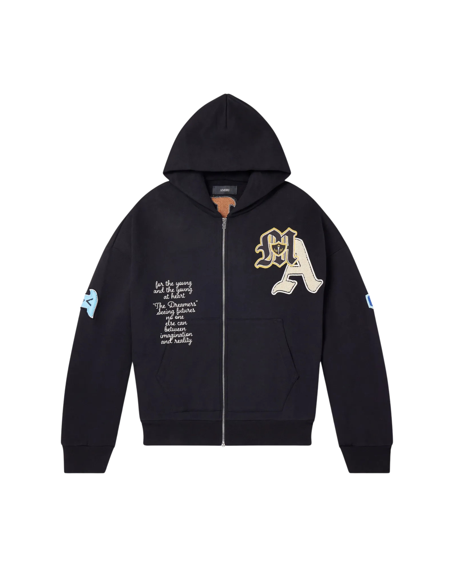 Amiri Varsity Patch Oversized Hoodie - "Black"