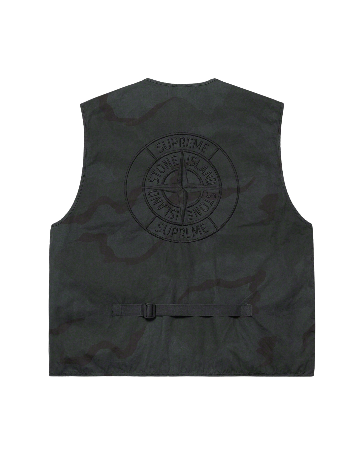 Supreme x Stone Island® Camo Cargo Vest - "Black Camo"