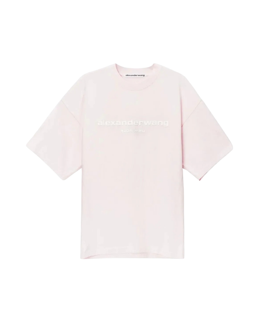 Alexander Wang Puff Logo Tee - "Pink"